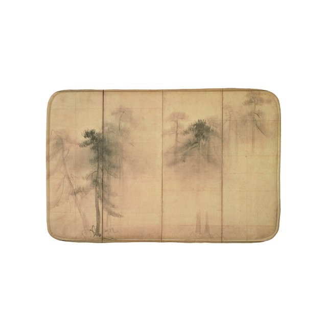 Alfombrilla De Baño El bosque de pinos (Anverso)