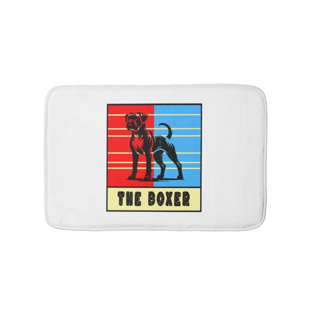 Alfombrilla De Baño El Boxer - Perro fuerte (Anverso)