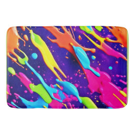 Alfombrilla De Baño El caos colorido en la meseta abstracta
