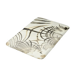 Alfombrilla De Baño El castaño cruzado o el caqui curvado traza el bei