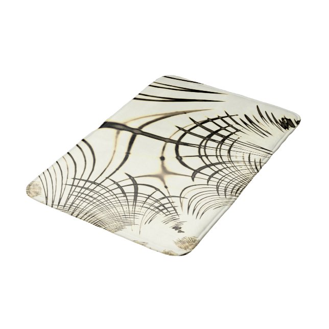 Alfombrilla De Baño El castaño cruzado o el caqui curvado traza el bei (Angular)