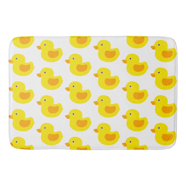 Alfombrilla De Baño El caucho amarillo adorable Ducks Duckies (Anverso)