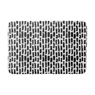 Alfombrilla De Baño El cepillo negro frota ligeramente el modelo