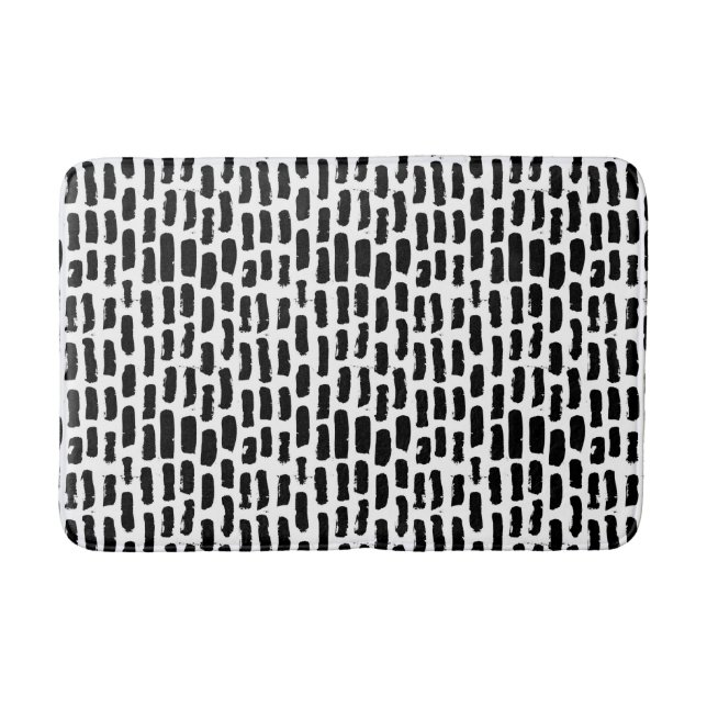 Alfombrilla De Baño El cepillo negro frota ligeramente el modelo (Anverso)