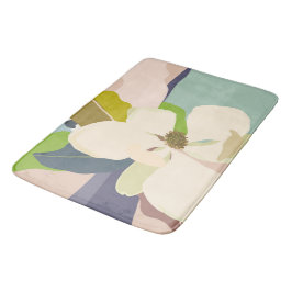 Alfombrilla De Baño El color de la magnolia de primavera bloquea la fl