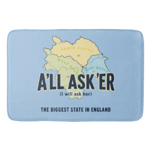 Alfombrilla De Baño El condado de Asker, el más grande de Yorkshire