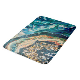 Alfombrilla De Baño El cuadro abstracto del hielo y el pescado