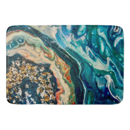 Alfombrilla De Baño El cuadro abstracto del hielo y el pescado