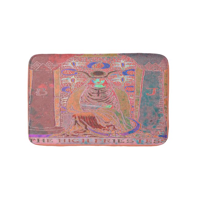 Alfombrilla De Baño El cuarto de baño de la tarjeta Tarot para la alta (Anverso)