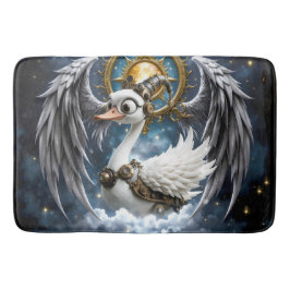 Alfombrilla De Baño El curioso cisne de relojería.