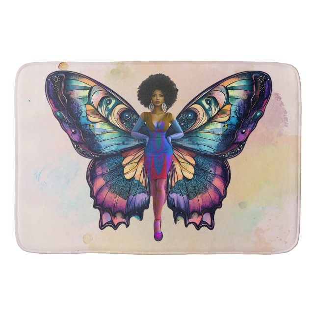 Alfombrilla De Baño El efecto mariposa conmovedor (imagen) (Anverso)
