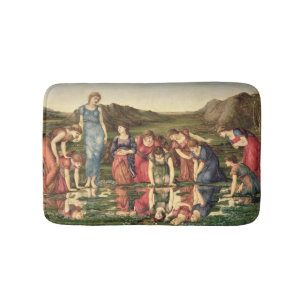 Alfombrilla De Baño El espejo de Venus, 1870-76 (aceite en lona)