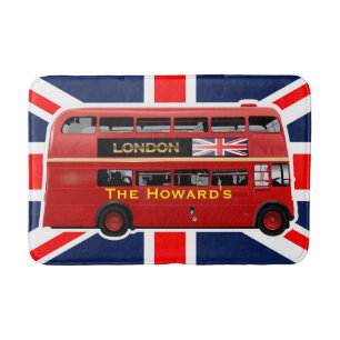Alfombrilla De Baño El famoso autobús rojo de Londres