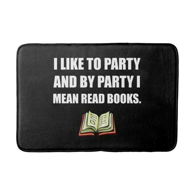 Alfombrilla De Baño El fiesta leyó los libros (Anverso)