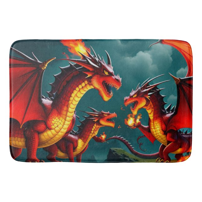 Alfombrilla De Baño El fuego del dragón (Anverso)