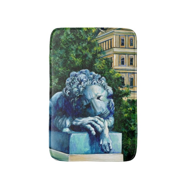 Alfombrilla De Baño El gato que se comió el Canario (Frente vertical)