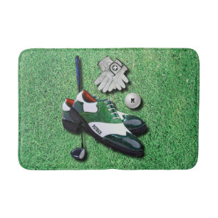 Alfombrilla De Baño El golf calza el conductor del club de los guantes