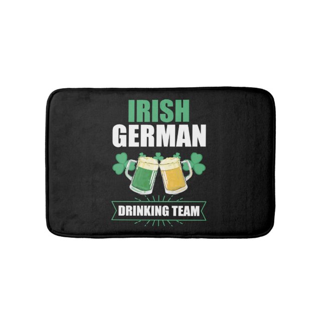 Alfombrilla De Baño El gracioso alemán irlandés que bebe el día de San (Anverso)