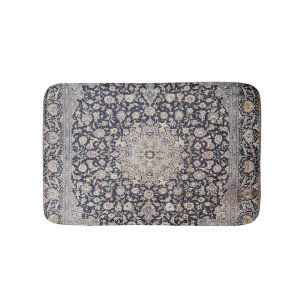 Alfombrilla De Baño El gris oscuro azul turbio de Persia metida 