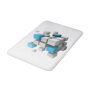 Alfombrilla De Baño El grupo flotante de cubos de SlipperyJoe varía en