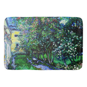 Alfombrilla De Baño El jardín en el asilo de Saint-Rémy, Van Gogh