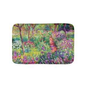 Alfombrilla De Baño El jardín Iris de Claude Monet