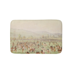 Alfombrilla De Baño El juego de pelota indio, c.1832
