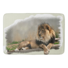 Alfombrilla De Baño El León En Descanso