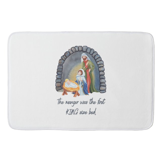 Alfombrilla De Baño El Manger es la cama king size (Anverso)