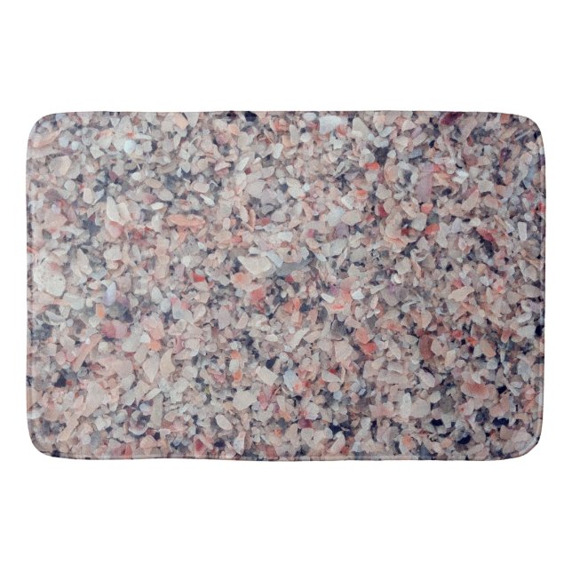 Alfombrilla De Baño El mar machacado descasca la playa (Anverso)