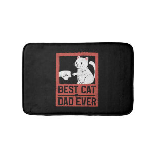 Alfombrilla De Baño El mejor papá del gato del mundo papi del gato del