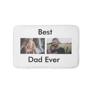 Alfombrilla De Baño el mejor papá, el feliz día del padre, agrega tu f