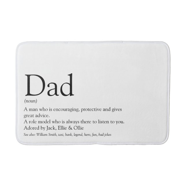 Alfombrilla De Baño El mejor regalo del mundo, papá papá, papá, amigo  (Anverso)