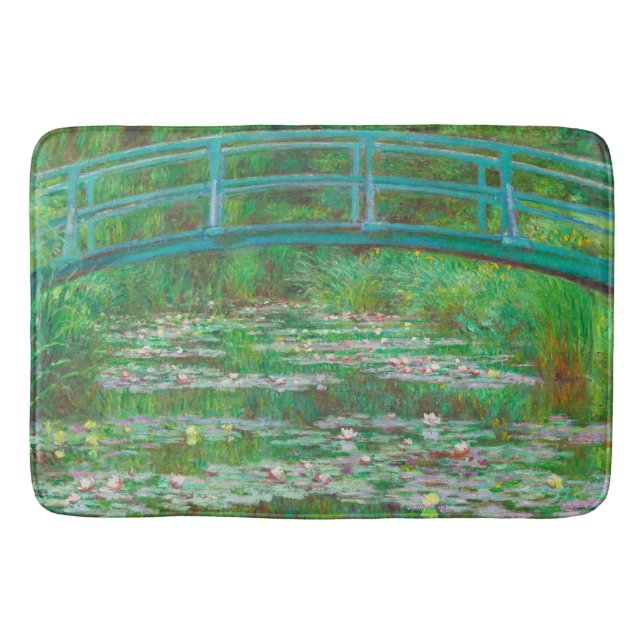 Alfombrilla De Baño El Monet del puente japonés (Anverso)