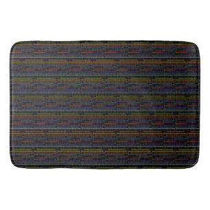 Alfombrilla De Baño El neón retro alinea estilo retro