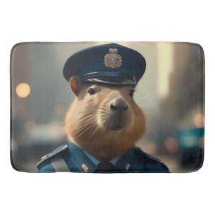 Alfombrilla De Baño El oficial Capybara: Manteniendo la paz,
