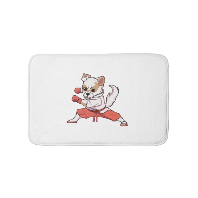 Alfombrilla De Baño El perro conoce a Karate (Anverso)