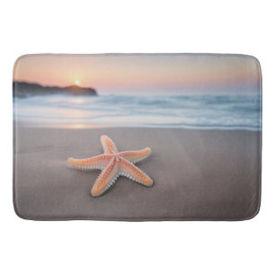 Alfombrilla De Baño El pez estrella en la playa