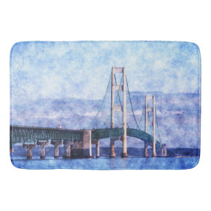 Alfombrilla De Baño El puente Mackinac