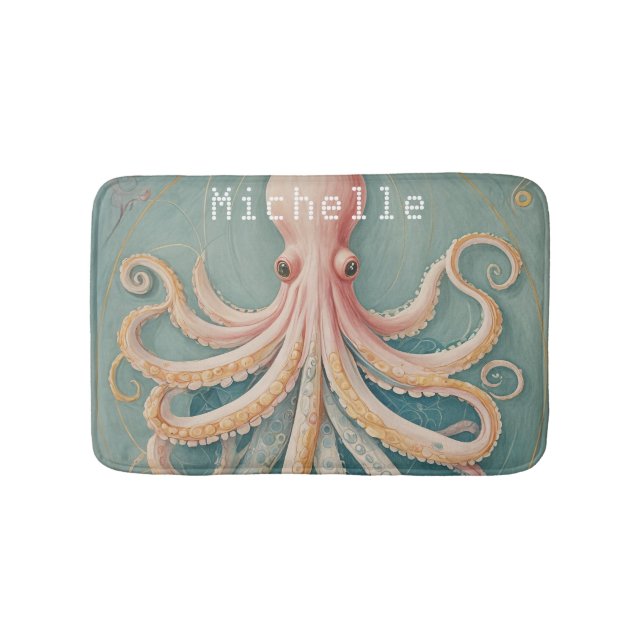 Alfombrilla De Baño El pulpo pastel de los arrecifes encantados (Anverso)