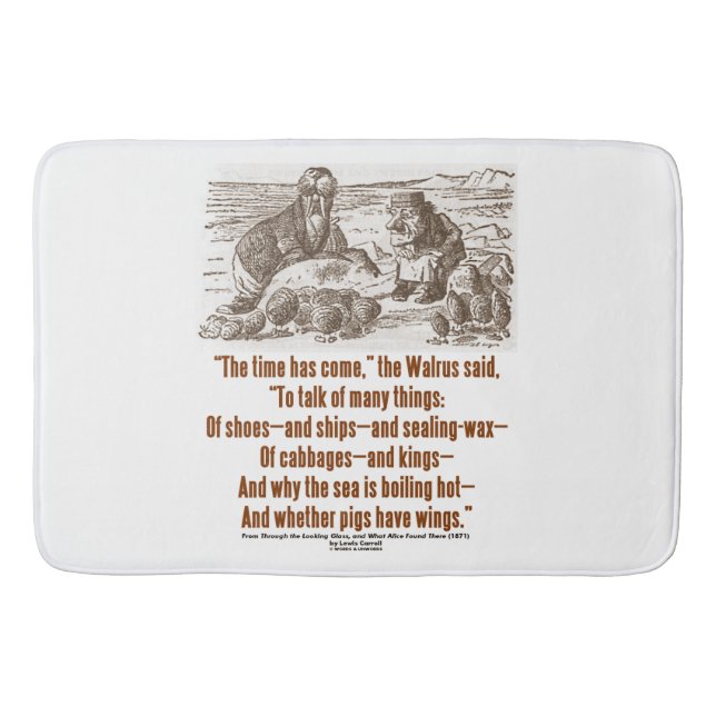 Alfombrilla De Baño El Tiempo De La Tierra De Las Maravillas Ha Llegad (Anverso)