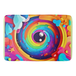Alfombrilla De Baño El torbellino de la imaginación colorida