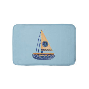 Alfombrilla De Baño El velero tribal