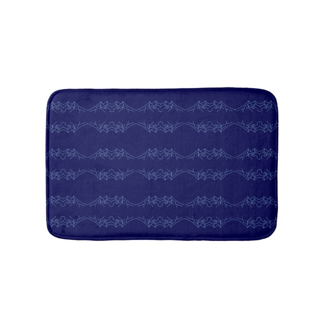 Alfombrilla De Baño Electric Blue Neural Horizon Abstract Pattern (Anverso)
