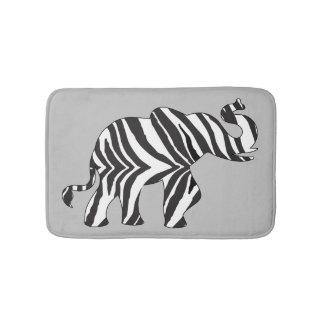 Alfombrilla De Baño ELEFANTE DE rayas de cebra