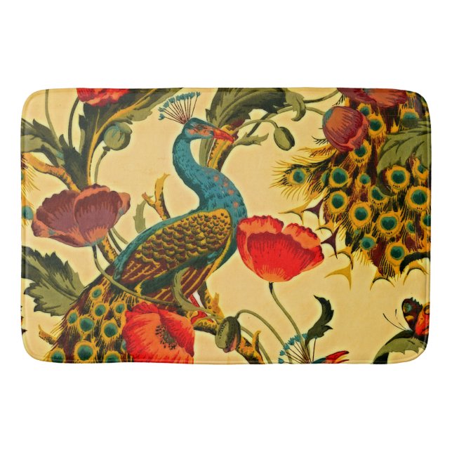 Alfombrilla De Baño Elegancia Art Nouveau: Sidewall, The Peacock, 1896 (Anverso)