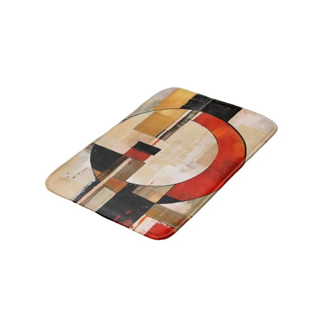 Alfombrilla De Baño Elegancia celestial: exploración abstracta en Beig (Angular)