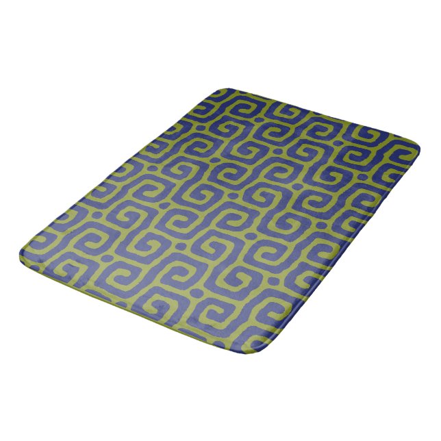 Alfombrilla De Baño Elegant Green &blue Abstract pattern (Angular)