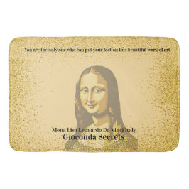 Alfombrilla De Baño Elegant Mona Lisa Gioconda Leonardo Da Vinci Art