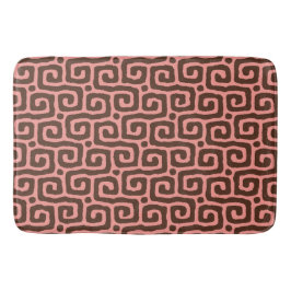 Alfombrilla De Baño Elegant pink &brown Abstract pattern
